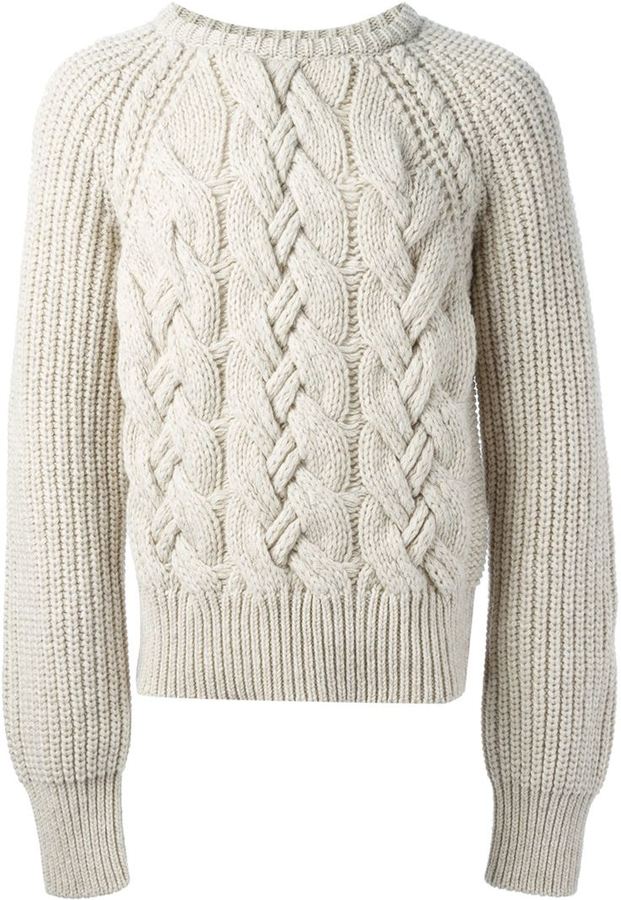 Cerruti Cable Knit Sweater, $751 | farfetch.com | Lookastic.com
