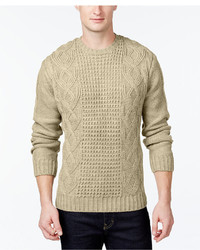 Weatherproof Fisherman Cable Knit Sweater