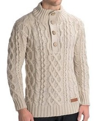 Jg Glover Co Peregrine Chunky Cable Sweater Merino Wool