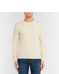 Loro Piana Jubilee Cable Knit Baby Cashmere Sweater