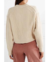 Acne Studios Kassie Ribbed Cotton Blend Sweater