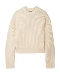 Acne Studios Kassie Ribbed Cotton Blend Sweater