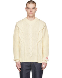 Golden Goose Off White Cable Knit Sweater