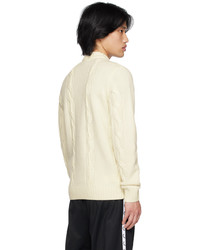 Fred Perry Off White Cable Sweater
