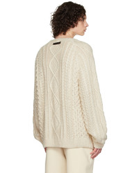 Essentials Off White Raglan Sweater