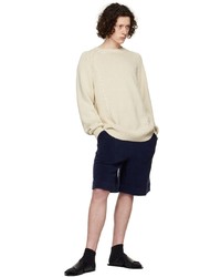 Margaret Howell Off White Stretched Cable Sweater