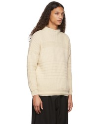 Toogood Off White The Ploughman Crewneck Sweater