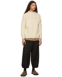 Toogood Off White The Ploughman Crewneck Sweater