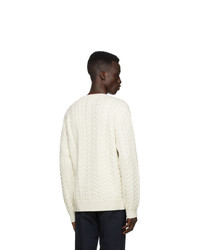 Norse Projects Off White Wool Arild Rope Sweater