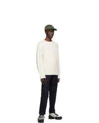Norse Projects Off White Wool Arild Rope Sweater