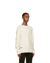 Alexander McQueen Off White Wool Sweater