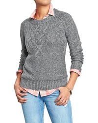 Old Navy Placed Cable Sweaters