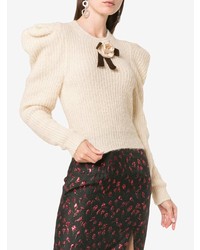 Philosophy di Lorenzo Serafini Rose Alpaca Wool Blend Knitted Sweater