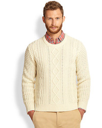 Gant Rugger Lambswool Cable Knit Sweater