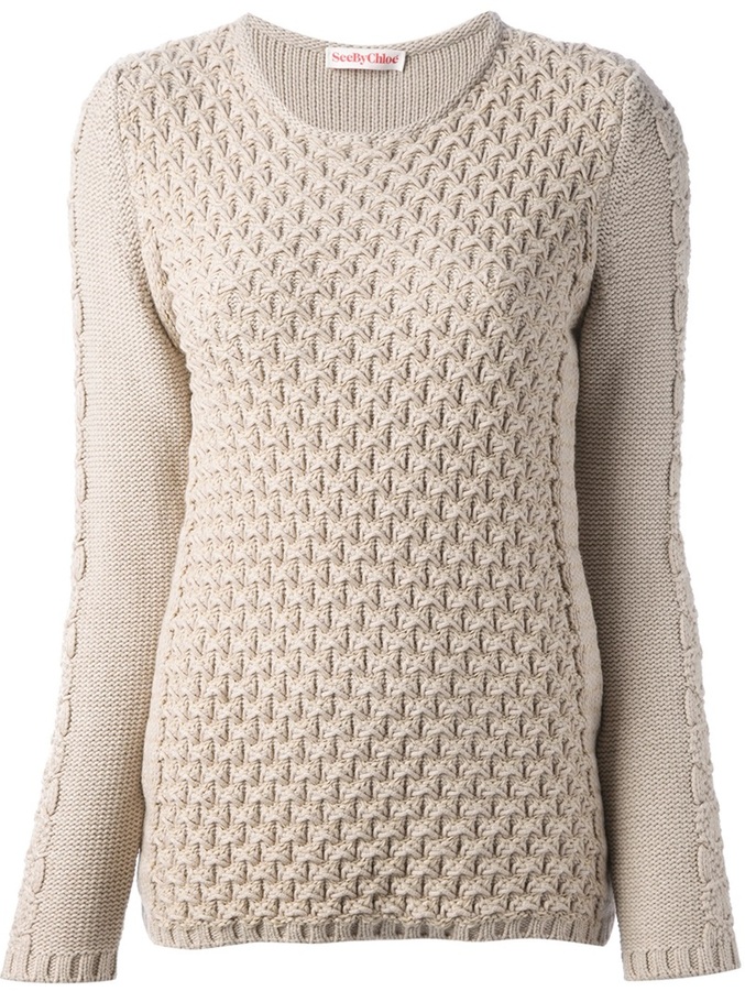 See by Chloe See By Chlo Cable Knit Sweater, $488 | farfetch.com ...