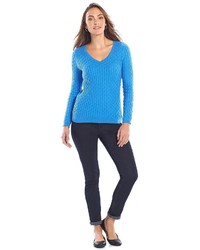 Sonoma Goods For Lifetm Cable Knit V Neck Sweater