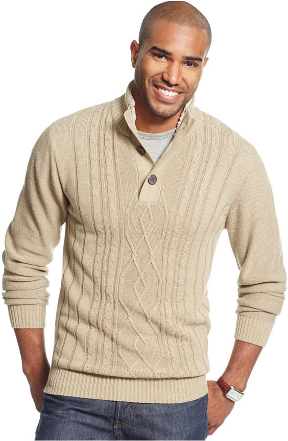Tricots St Raphl Fisherman Cable Knit Sweater, $65