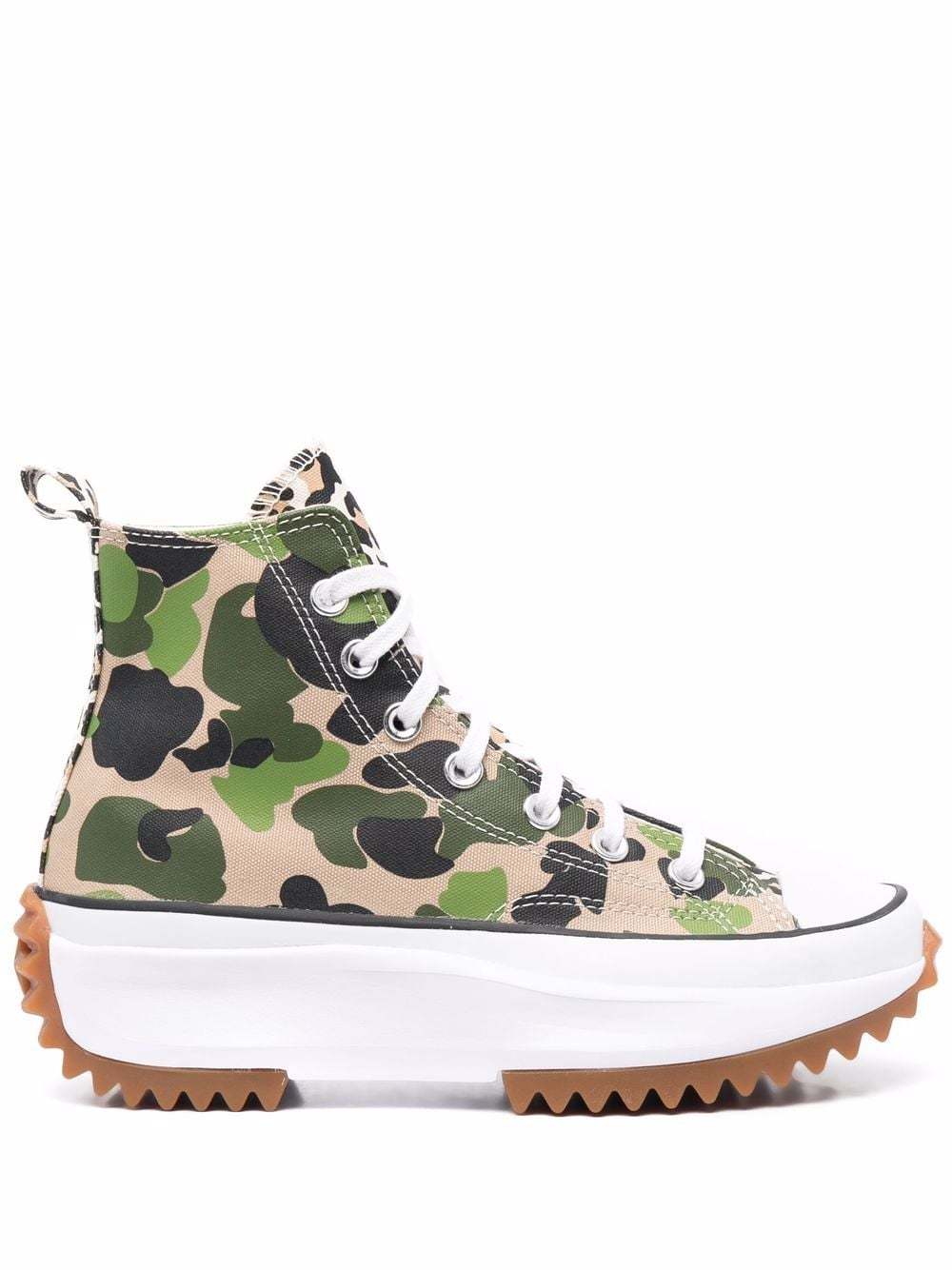 Converse Camouflage Hi Top Sneakers, $112 | farfetch.com | Lookastic