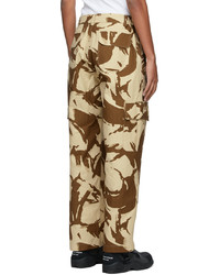 Paria Farzaneh Brown Beige Camo Army Cargo Pants