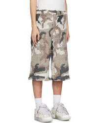 Isa Boulder White Gray Towel Cargo Pants