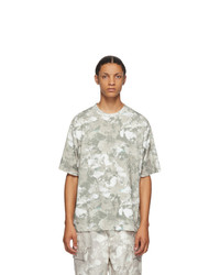 Beige Camouflage Crew-neck T-shirt