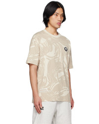 AAPE BY A BATHING APE Beige Now Camouflage T Shirt