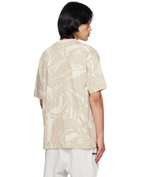 AAPE BY A BATHING APE Beige Now Camouflage T Shirt