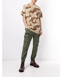 Izzue Camouflage Print Cotton T Shirt