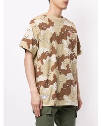 Izzue Camouflage Print Cotton T Shirt