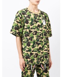 A Bathing Ape Camouflage Print Logo T Shirt