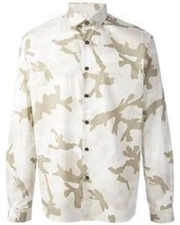 Beige Camouflage Long Sleeve Shirt