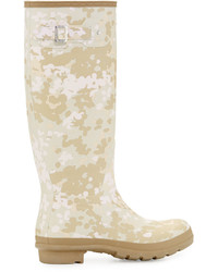 Hunter Boot Original Tall Flectarn Camouflage Rain Boot Pale Sand