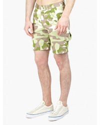 Gosha Rubchinskiy Camouflage Printed Denim Shorts