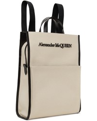 Alexander McQueen Beige Edge Backpack