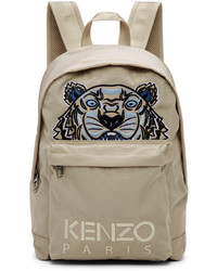 Kenzo Beige Kampus Tiger Backpack
