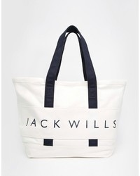 Jack Wills Large Canvas Weekender Bag