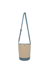 A.P.C. Off White And Blue Helene Bucket Bag