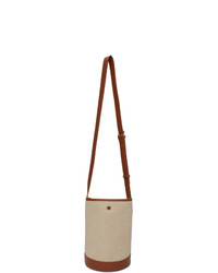 A.P.C. Off White And Brown Helene Bucket Bag