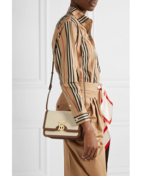 Burberry Small Canvas And Leather Shoulder Bag