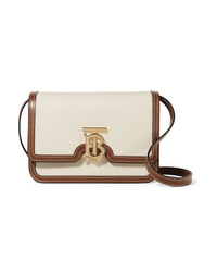 Burberry Small Canvas And Leather Shoulder Bag