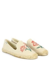 Soludos Embroidered Poppy Espadrille Flats