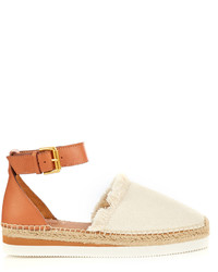 See by Chloe See By Chlo Canvas And Leather Espadrille Sandals
