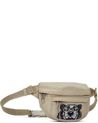 Kenzo Beige Canvas Small Kampus Tiger Bumbag