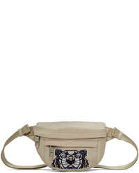 Kenzo Beige Canvas Small Kampus Tiger Bumbag