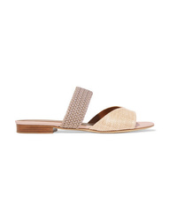 Malone Souliers Rodena Med Woven Raffia Sandals