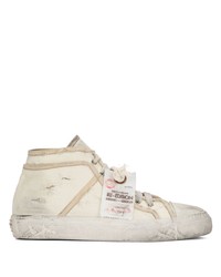 Dolce & Gabbana Distressed Effect High Top Sneakers