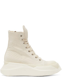Rick Owens DRKSHDW Off White Abstract Sneakers