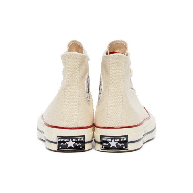 Converse Off White Chuck 70 High Sneakers, $85 | SSENSE | Lookastic
