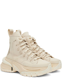 Wooyoungmi Off White Double Lace High Top Sneakers