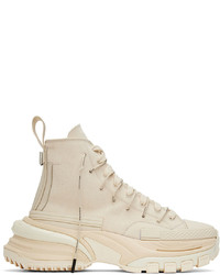 Wooyoungmi Off White Double Lace High Top Sneakers